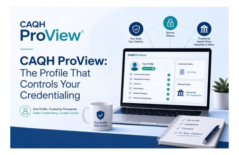 CAQH ProView: The Profile That Quietly Controls Your Credentialing